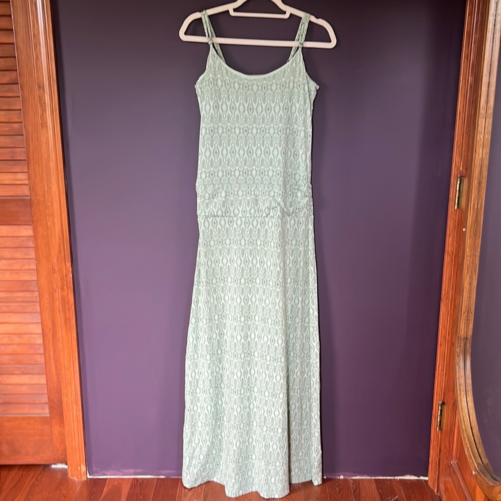 Brand new sea glass colored maxi dress with hidden pocket